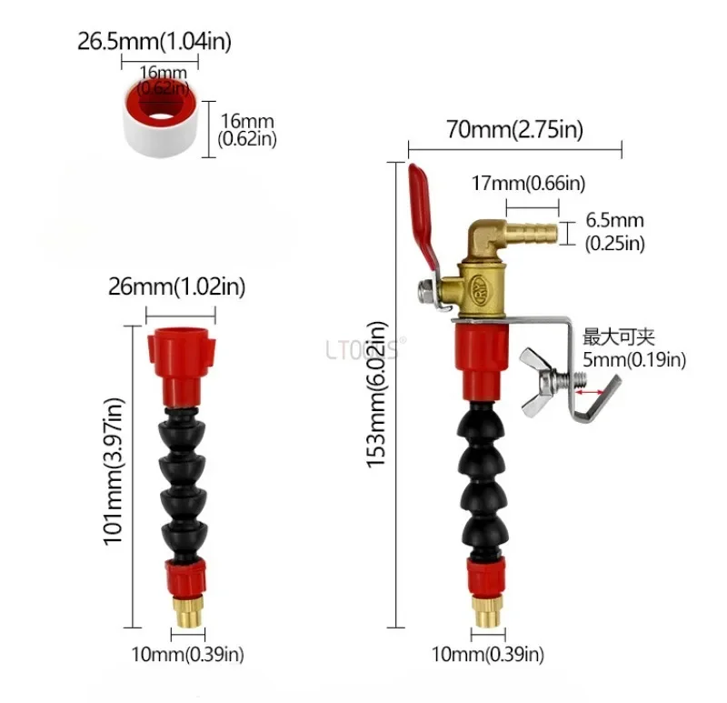 Angle Grinder Water Spray Device Cutting Machine Dust Remover Water Sprayer System Marble Tile Cutting Cooling Auxiliary Tools