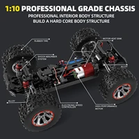 Rc Car 1/10 4WD 2.4G Remote Control Car 550 Carbon Brush Strong Motor Drift Off-Road Desert Racing Car Remote Truck Toys 2