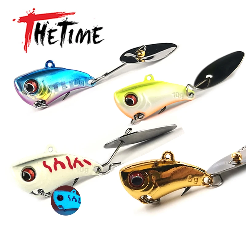 THETIME JINLING Metal VIB Lure5/10/15g Spinning Spoon Cicada Vibration Artificial Jig Bait For Bass Pike Fishing Tackle