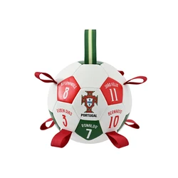 Interactive Pet Soccer Toy with Grab Dog Bite Chew Ball for Outdoor Training - Inspired by Portugal Football Team (Football toys)