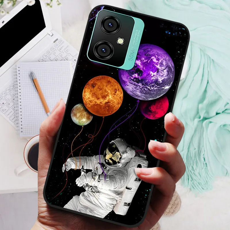 Silicone Soft Lions Cat Black Bumper Protective Case Cover