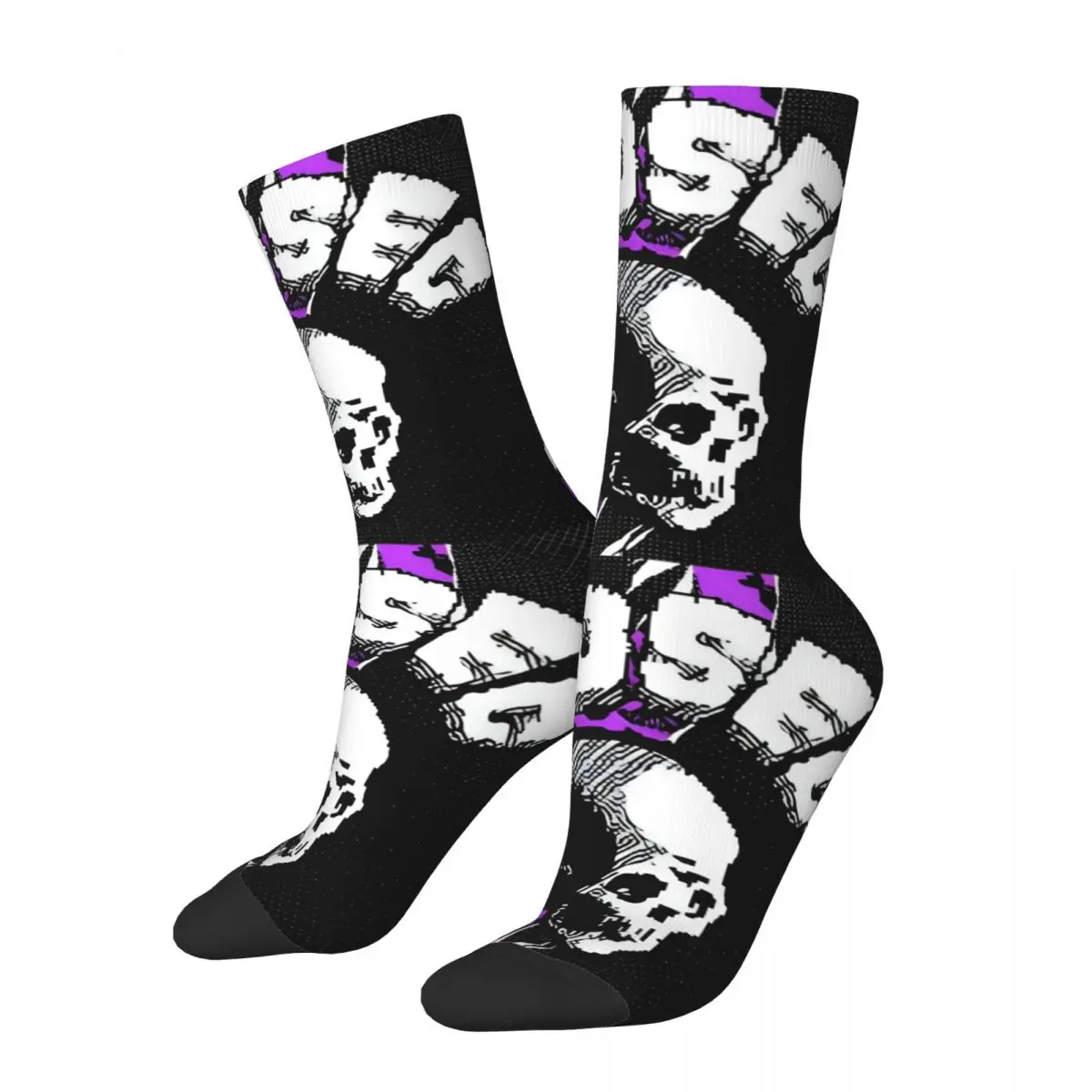 

Funny Crazy compression Fun Game Sock for Men Hip Hop Harajuku W-Watch Dogs Legion Happy Seamless Pattern Printed Boys Crew