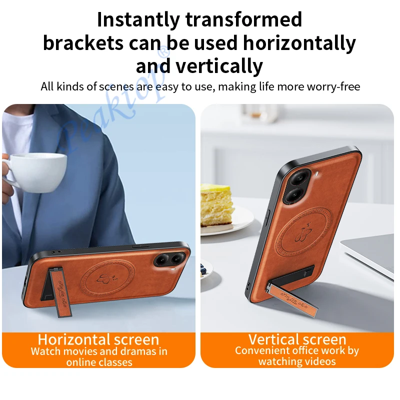 Durable Anti-Scratch Phone Case with Magnetic Ring Holder
