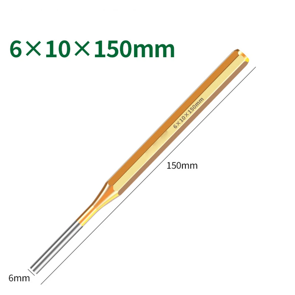 1 stücke 2/3/4/5/6/8/10mm Messing Punch 150mm Roll Pin Punch Werkzeuge Entferner Heavy Duty Meißel Kegel Punch Für Maschinen Wartung – Detail 7