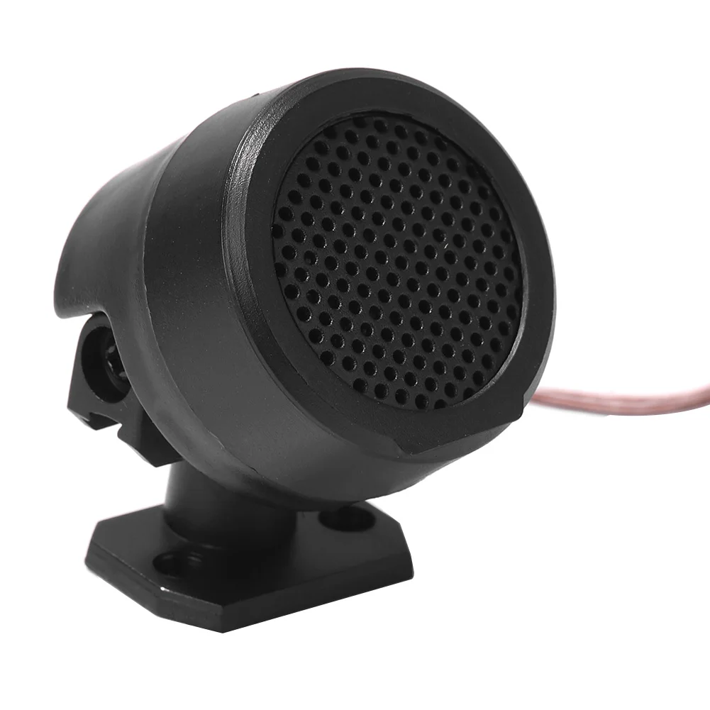 2Pcs 블랙 라우드 스피커 고효율 12V 500W 미니 돔 트위터 소형 원형 스피커 자동차 트럭용 블랙 돔 트위터