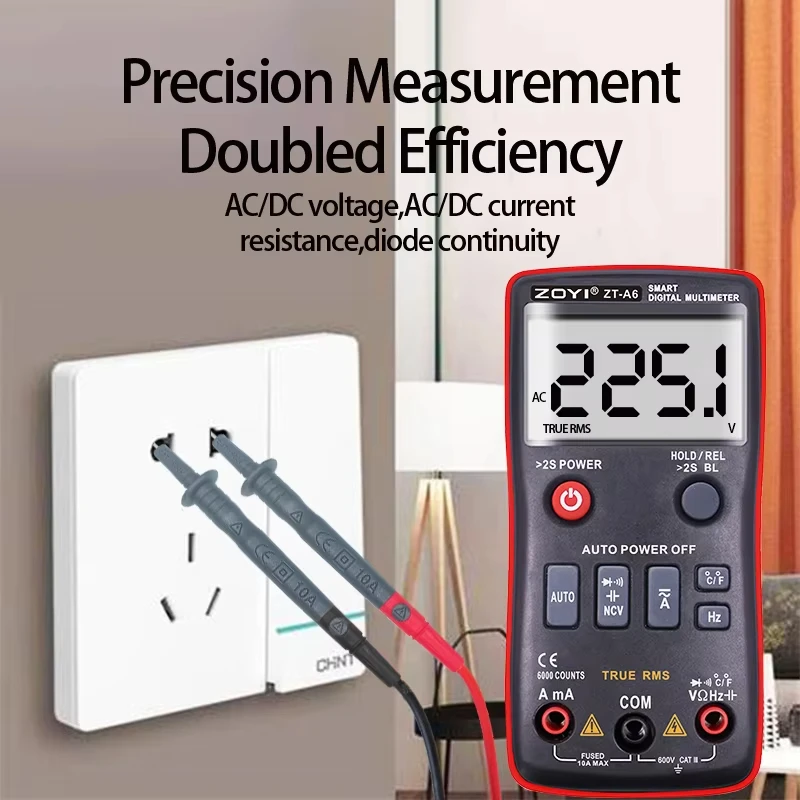 ZOYI Digital Multimeter ZT-A6 Professional Voltmeter AC DC Voltage