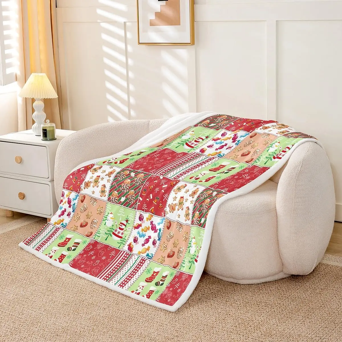 Red Green Christmas Blanket 3
