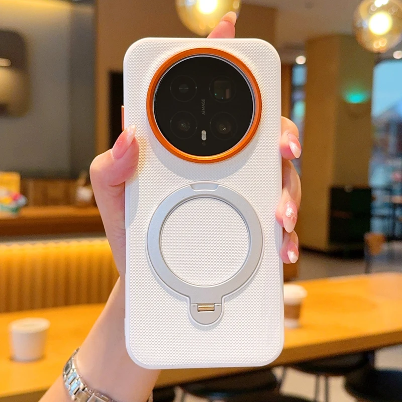 Enhanced Rotating Stand Case with Magnetic Shockproof and Anti-Fall Protection
