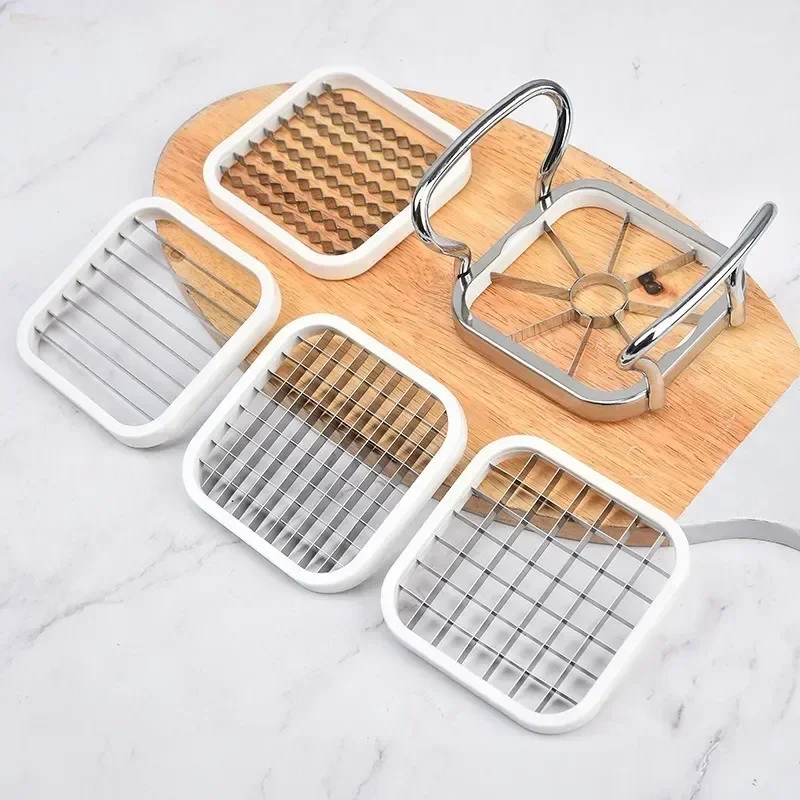 Multifunctional Creative 5 In 1 Vegetable Fruit Food Cutter Cubes Apple Potato Grater French Fry Slicer Kitchen Accessories vegetable cutter fruit cutter