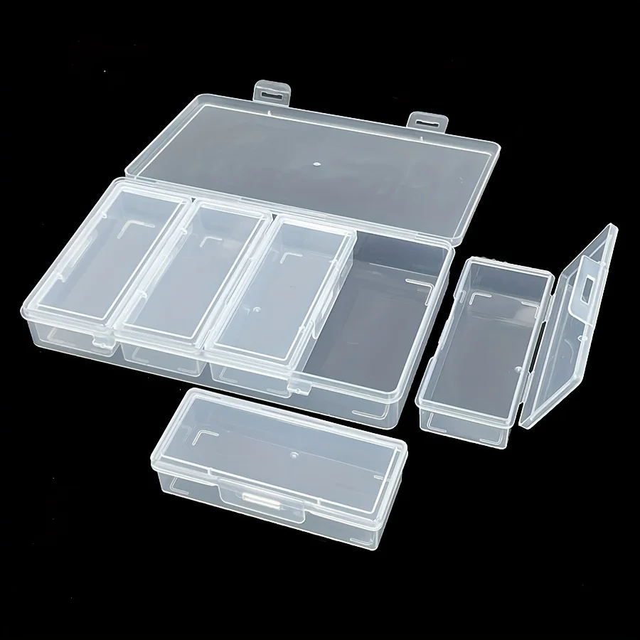 Storage box showing various craft supplies organized