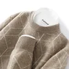 Autumn and Winter Pullover Men's O-Neck Sweater Casual Knitting Full Sleeve Fashion Versatile New Men's 100% Pure Wool Sweater 3