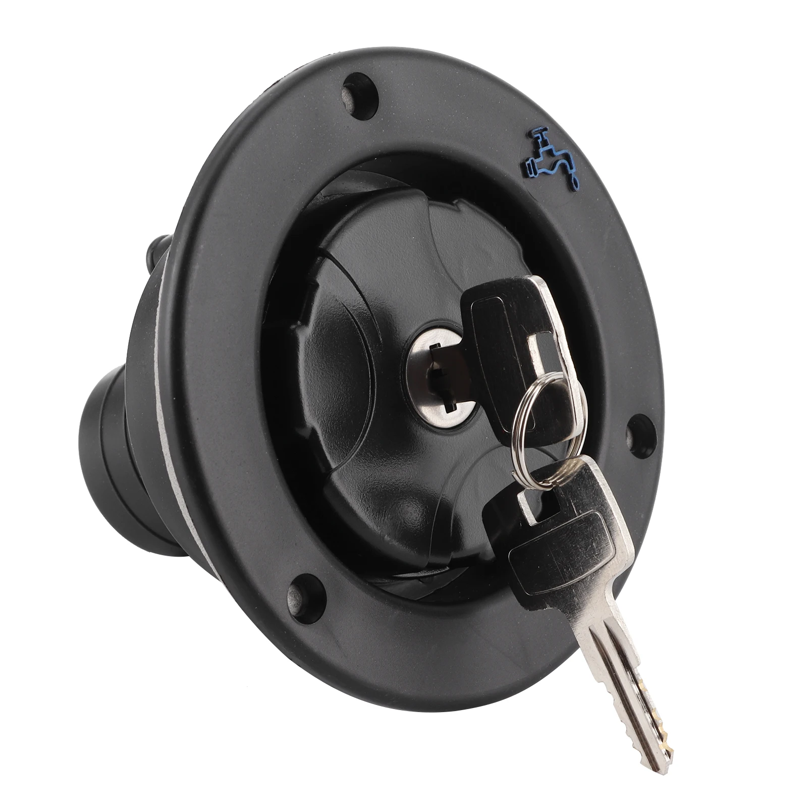 RV Water Inlet Lockable Leakproof Water Filler Cap for RV Caravan Motorhome
