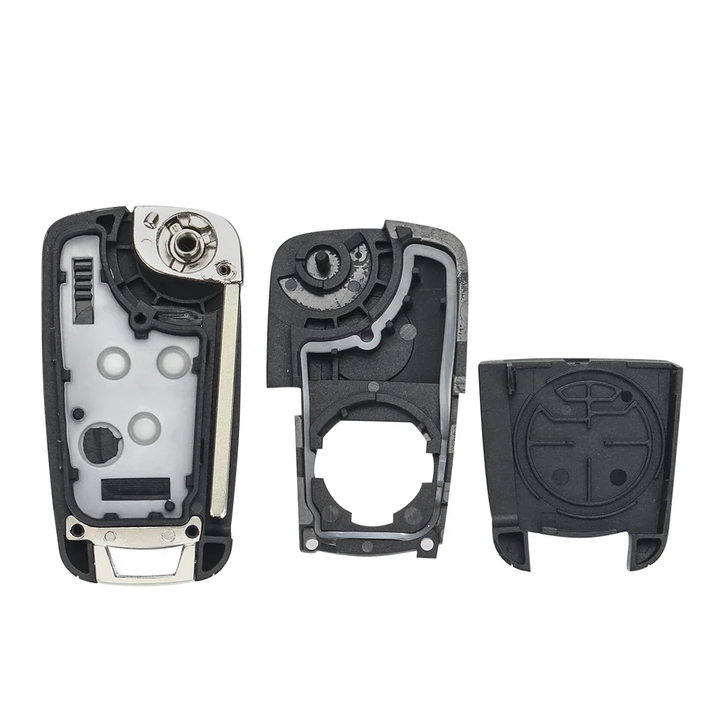KEYYOU Replacement For Chevrolet Cavalier Aveo Fob HU100 Blade 2/3 Buttons Folding car key key case 1PCS