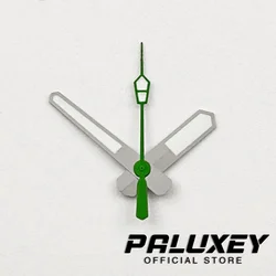 Luminous Multi - Colored Watch Hands with Rose Gold Accents (Silver Green A)