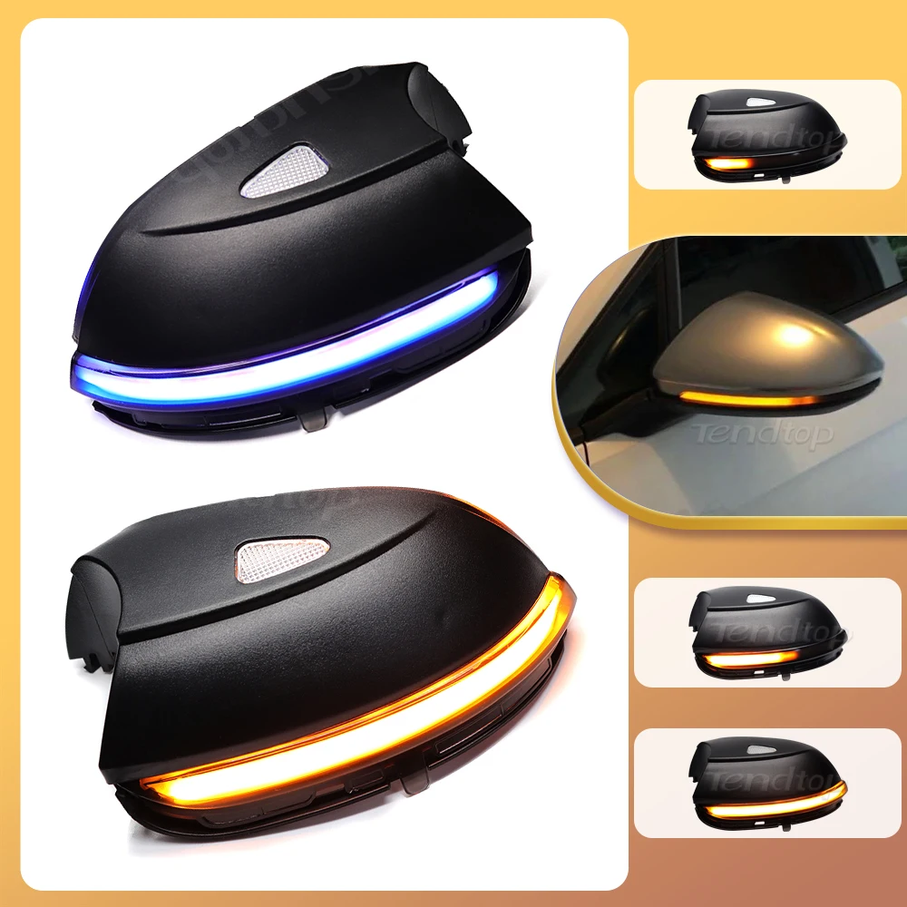 

2pcs For VW Passat B7 CC Scirocco Jetta MK6 EOS Side Wing Rearview Mirror Indicator Blinker Repeater Dynamic Turn Signal Light
