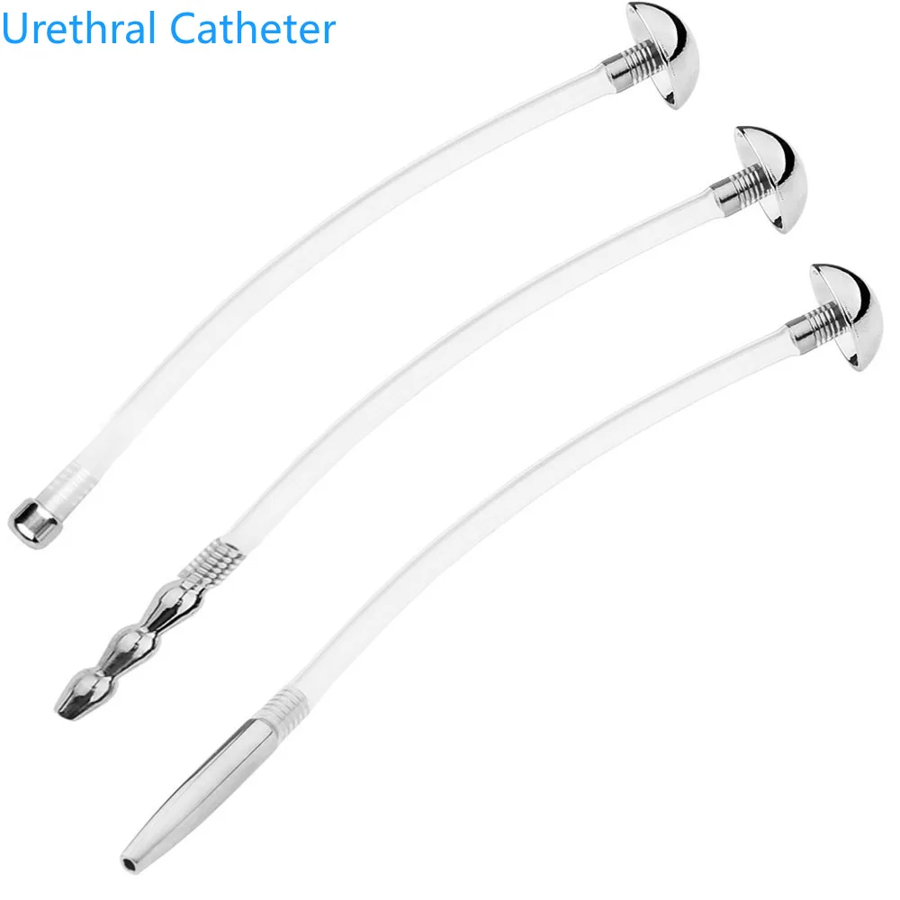 Tube Urethral Catheter Stretcher Sound Dilator Metal Urethral Catheter Male Penis Plug Erotic Adult Sex Toy For Men New