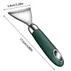 Fish Scale Remover Stainless Steel Fish Scale Scraper Non-Slip ABS Handle Portable Kitchen Accessories Serrated Skin Scraping 6