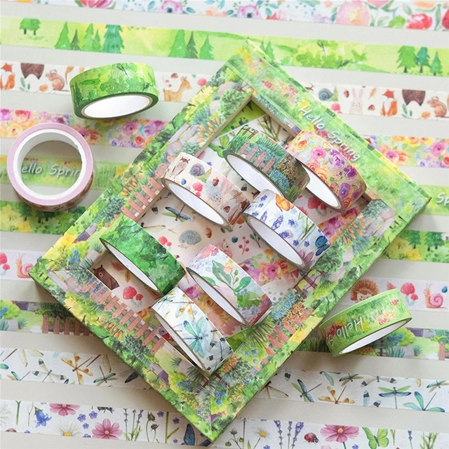 Washi Tape Set 4m Ruban de masquage en papier décoratif Collection