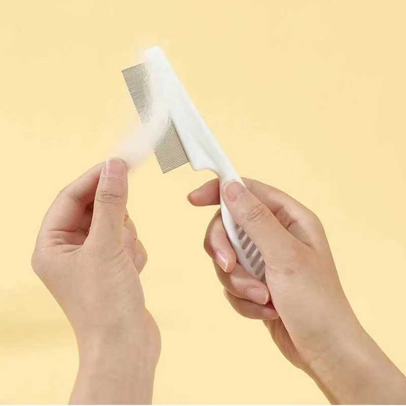 Pet Flea Comb Dog Cat Grooming Care Comb Cat Hair Removal Massage Comb Pet Grooming Portable Tools 5