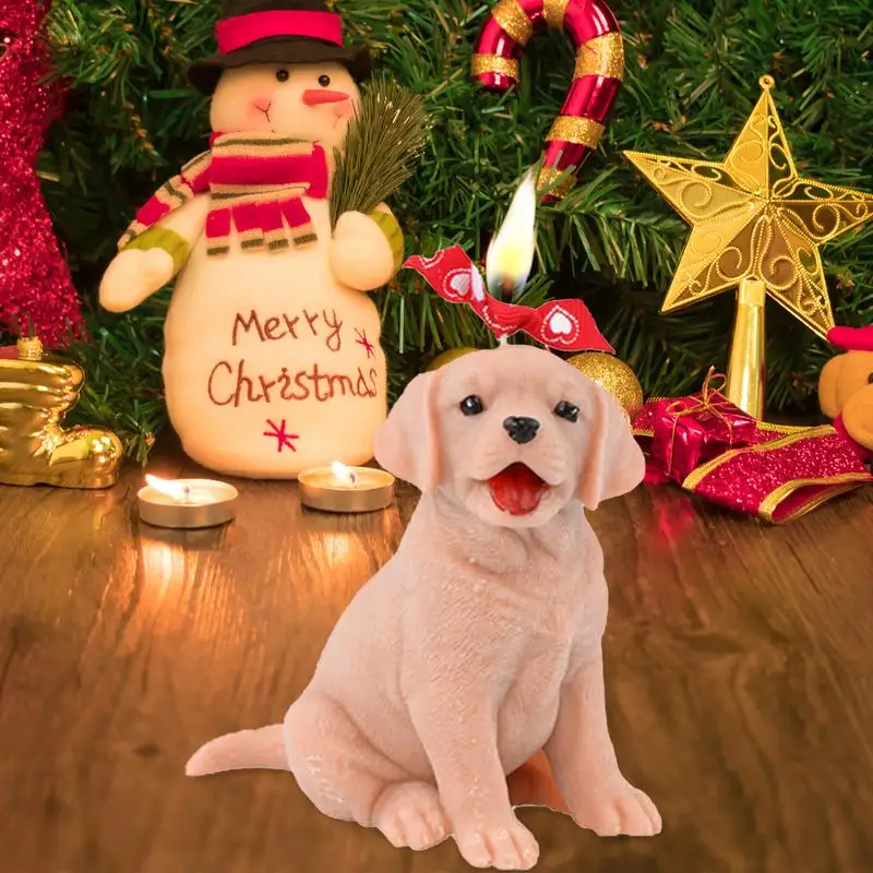 

Dog Candle Mold Silicone 3D Cute Small Golden Retriever Mold DIY Handicraft Making Supplies For Candle And Baking Accesories