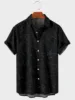 2021 Hot Sale 4 Halloween Pattern Digital Printing Loose Casual Large Button Short Sleeve Cardigan Men's Shirt 1