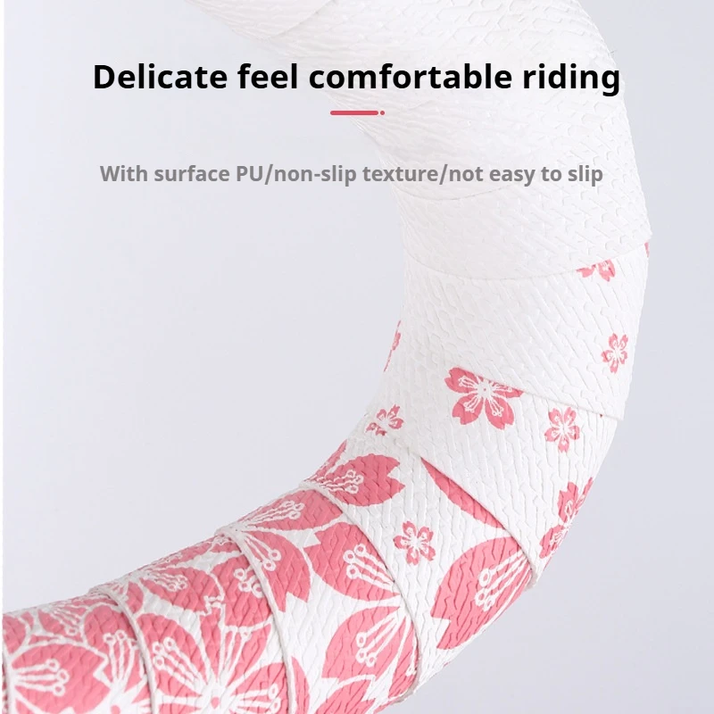 Bike Handlebar Tape Bicycle Handlebar Strap ESLNF Road Bike Handlebar Tapes Cherry Blossom Cycling Handles Wrap Shockproof Anti-slip with Bar Plugs