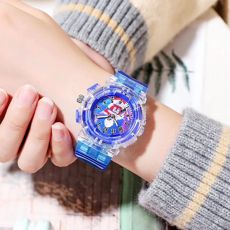 Children's Luminous Watches Cute 3D Cartoon Pattern Kids Watch Casual Silicone Band Child Quartz Clock Gift Relojes Para Niños