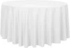 145-335cm Round Satin Tablecloths White Overlay Cover Smooth Fabric for Wedding Event Banquets Hotel Buffet Table Cloth Decor 2