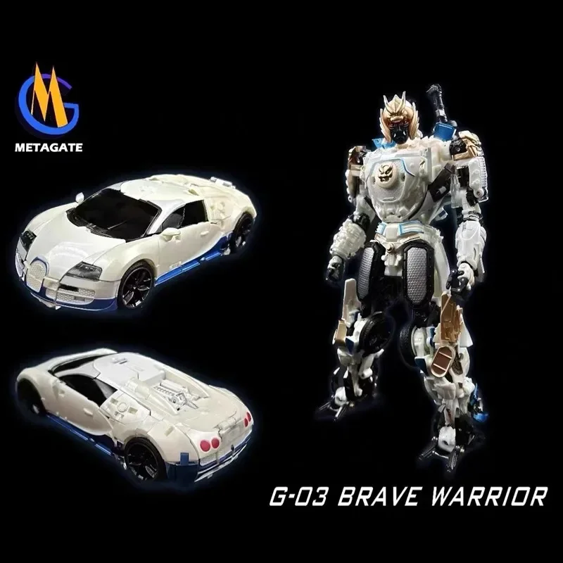 Metagate-G03 Brave Warrior Drift Three Warriors Car Plane Metagateg03 Action Figure Robot Toys