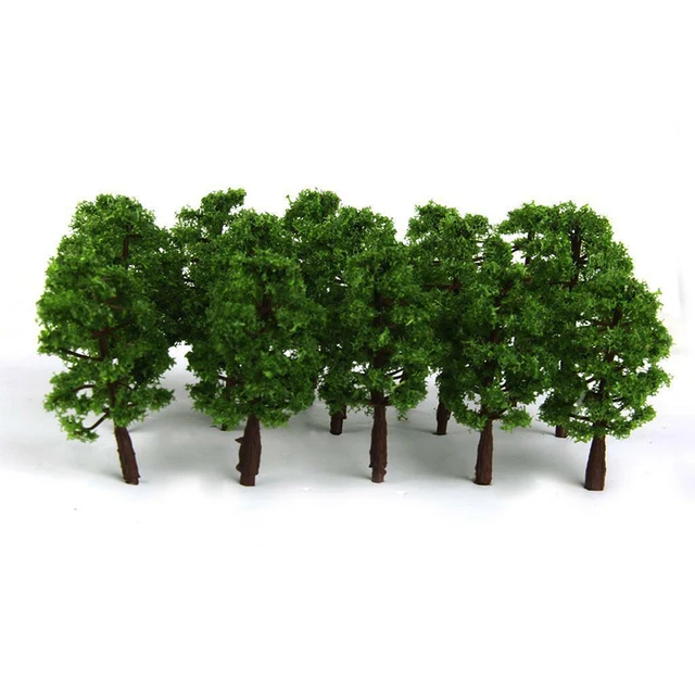 20Pcs 7cm Model Trees Micro Landscape Decor Scale Architectural Model Train Layout Tree Building DIY Ature Toys Decor 3