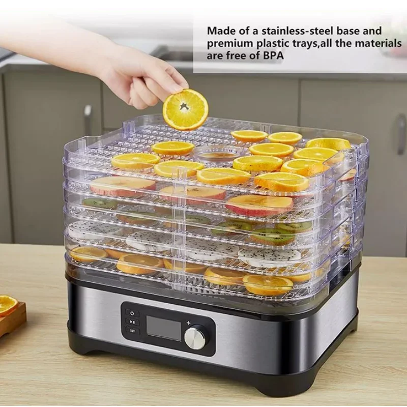 400 Watt Fruit Dryer Stainless Steel Electric Mini Home Food Dehydrator 2