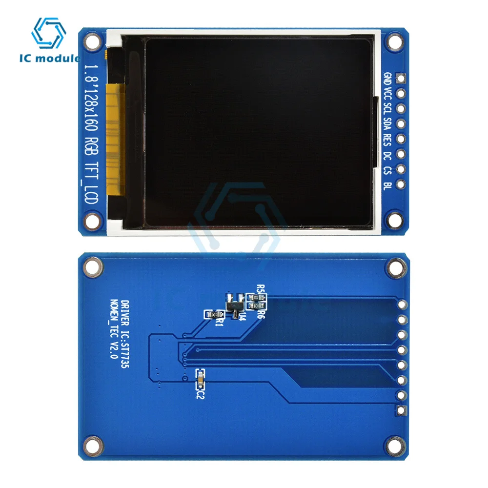 Ecran LCD Arduino 1,77' 160x128 pixels - DISTRONIC SARL