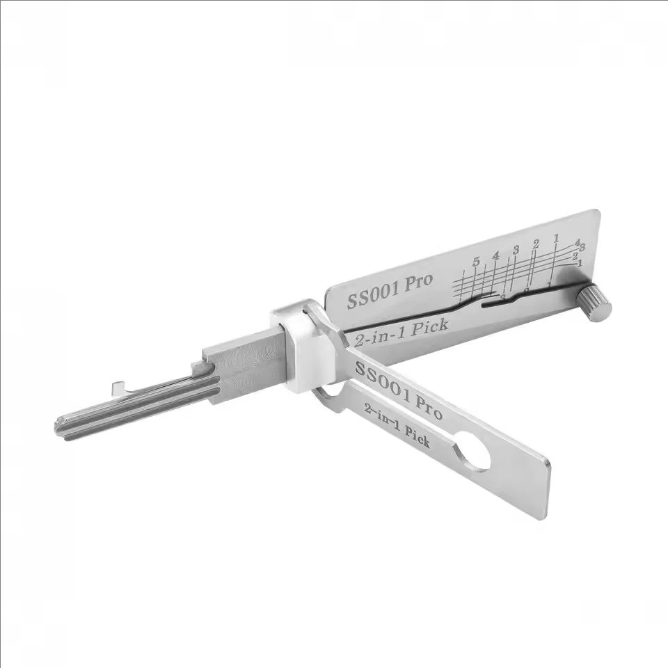 Precision Unlocking Tools 1Pcs Lock Decoder Lishi 2-in-1 Key Locksmith Tools