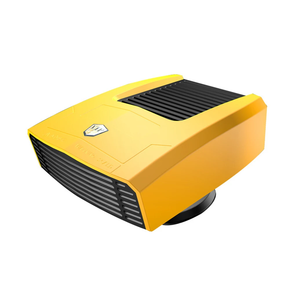 

Efficient Car Heater Defroster 12V 2in1 Portable Car Windshield Defrosting/Defogging Fast Heat up Safe Winter Driving Yellow