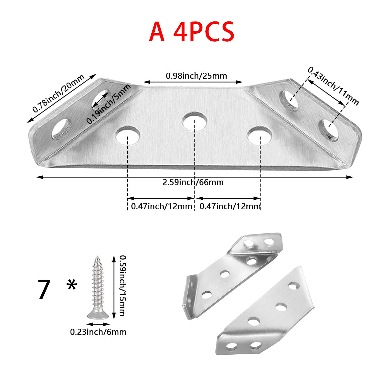 4 stücke Eck halterungen multifunktion ale Möbel verbinder befestigung 90 Grad rechtwinklige Holz bearbeitungs stabilisator Hardware-Schraube – Detail 12