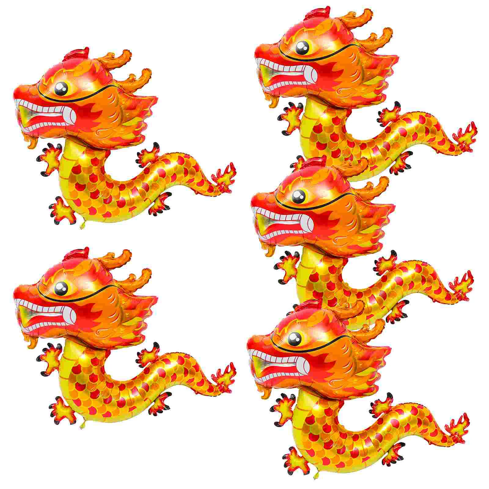 

3D Chinese Flying Dragon Foil Balloons Cartoon Animal Zodiac Chinese New Year Balloon Kids Gifts Globos Xmas Party Home Supplies