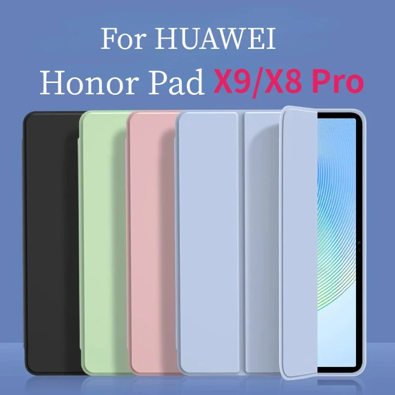 Capa de Couro Inteligente para Huawei Capa para Tablet para Honor Pad x9 2023 11.5 x8 Pro Eln-w09 Folio Capa