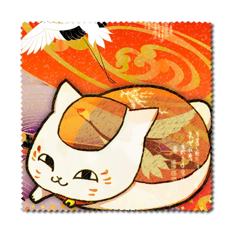 1pc Anime Natsume Yuujinchou Cat Teacher Flannel Glasses Clean Cloth