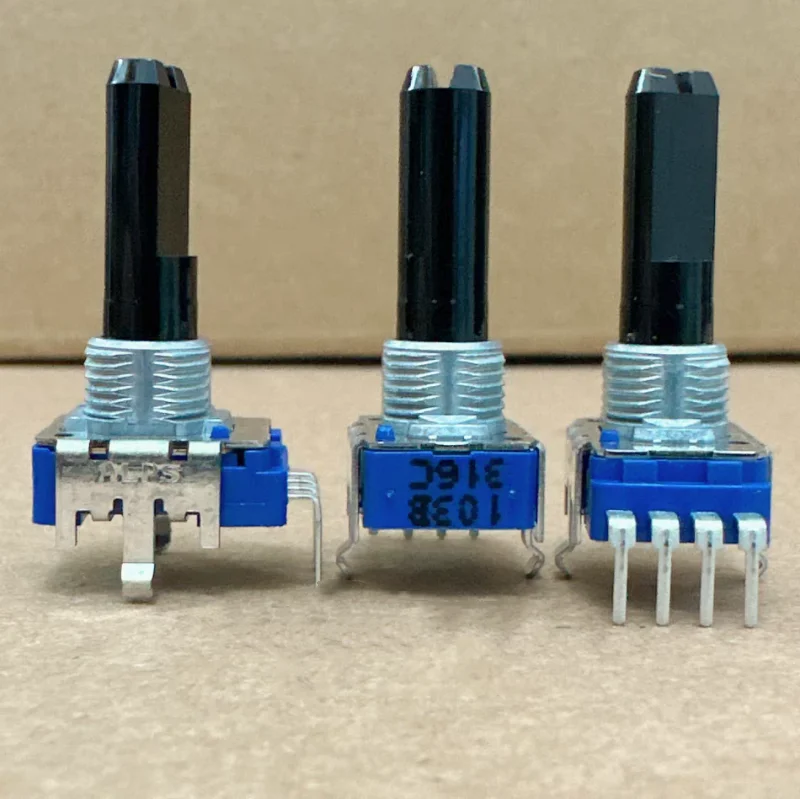 1pcs，Single loop rotary potentiometer，ALPS RK11 103B 4Pin，The shaft length is 22.5 mm，DJ mixer volume knob