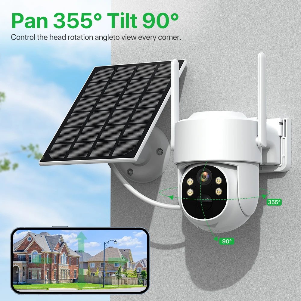 ͸    PTZ  ī޶, 4G SIM ī ¾籤 IP ī޶, 4MP HD PIR ΰ ð  iCsee