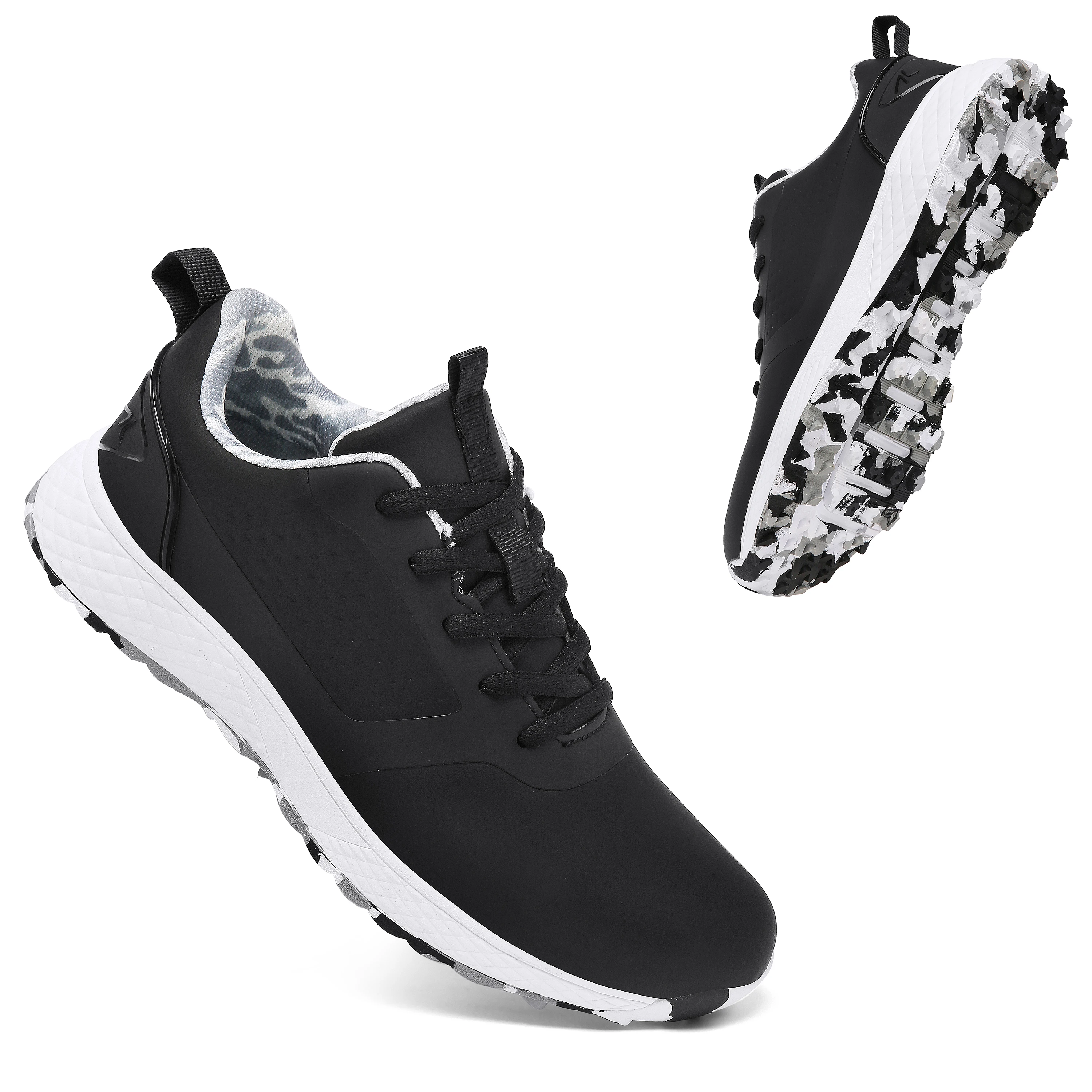 LiXingMing Women Golf Shoes Pink Professional Golfer Sport Sneakers Men Non-slip Spikeless Golf Turf Golfing Walking Shoes 6