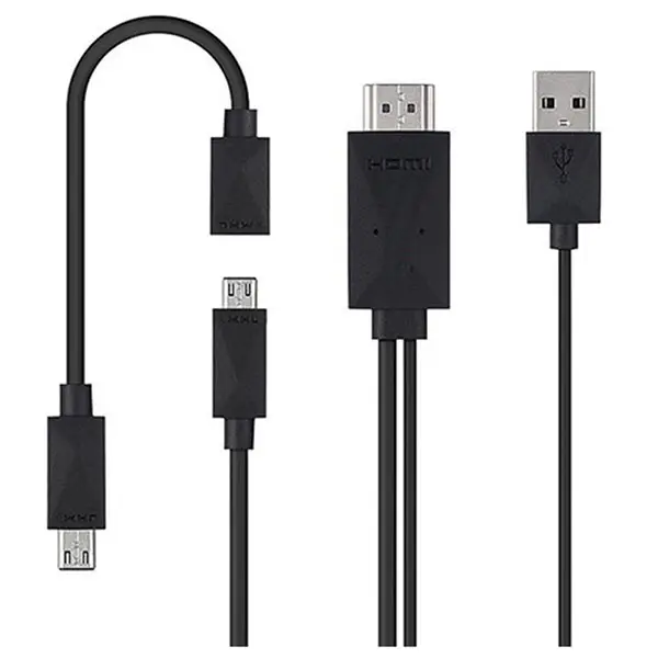 Powermaster Pm-16387 Samsung S2 + S3 + S4 + Cavo Convertitore Hdmi Compatibile Con Telefoni Android