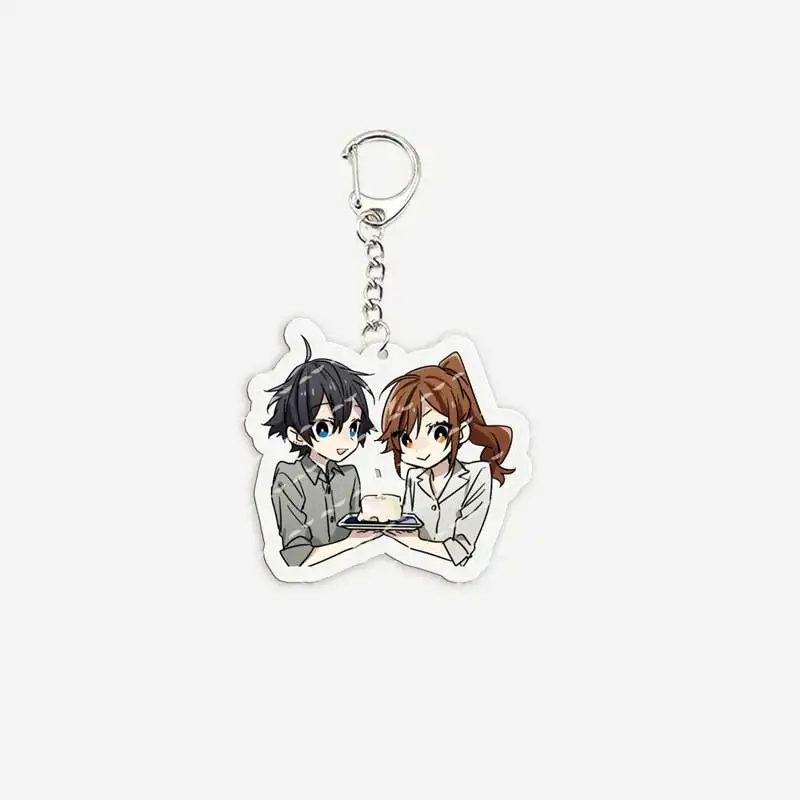 애니메이션 Horimiya 열쇠 고리 액세서리 가방 아크릴 Kyouko Hori Miyamura Izumi 참 열쇠 고리 체인 쥬얼리 팬 선물