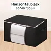 Foldable storage bag large wardrobe clothing organization bag under bed storage box dustproof cotton quilt storage bag 3
