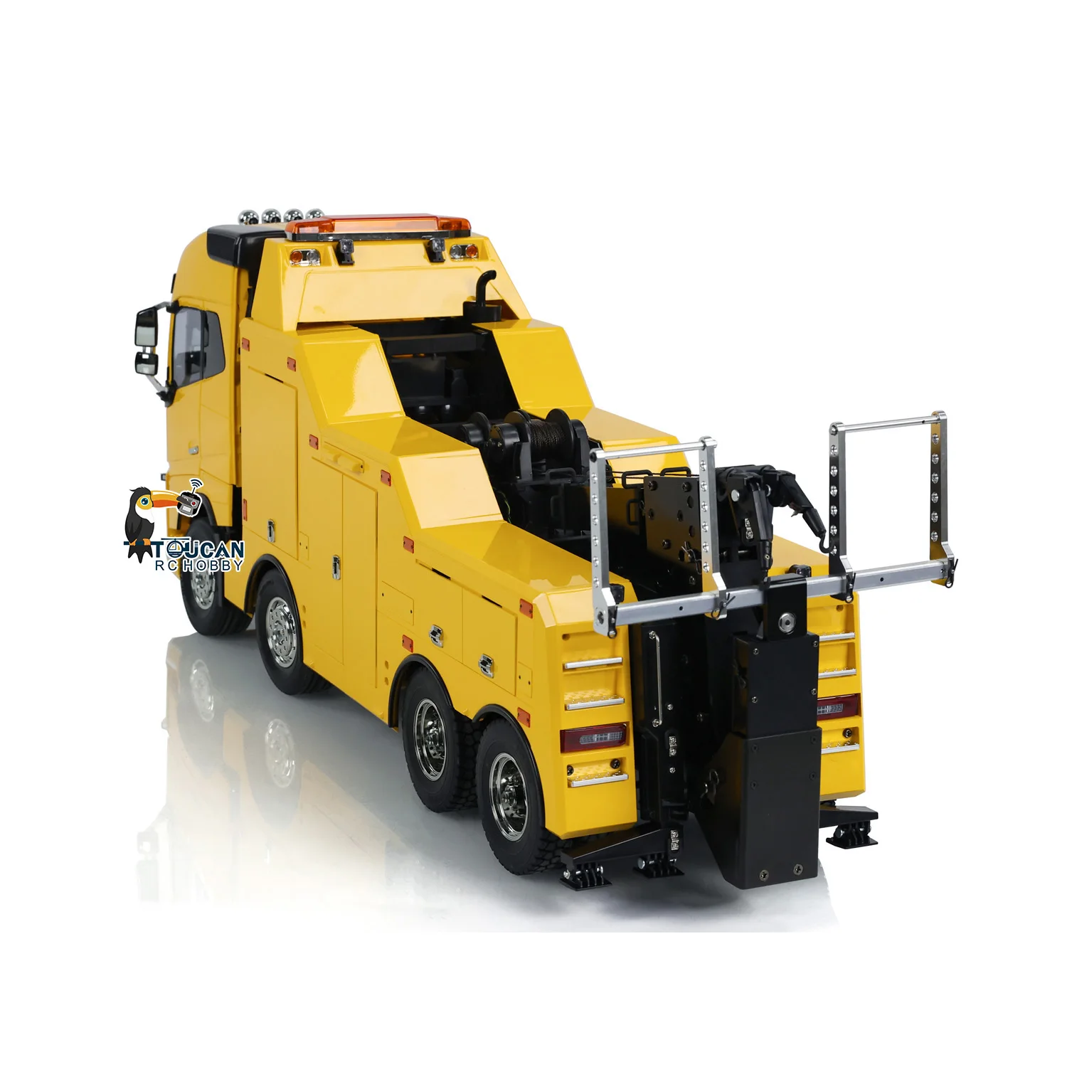 Toys 1/14 8x4 RC Wrecker Tow Truck 56362 TOUCAN DIY Painted Finished Rescue Car FH16 Electric Recovery Vehicles Model THZH1894 6