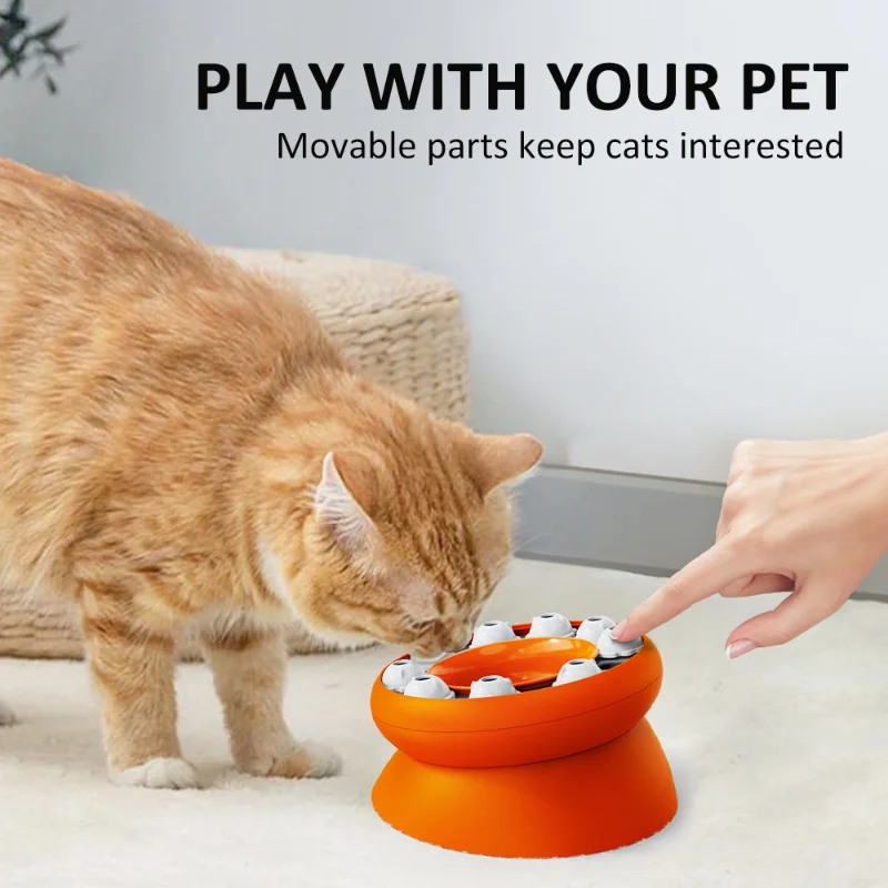 Interactive Cat Slow Feeder Bowl