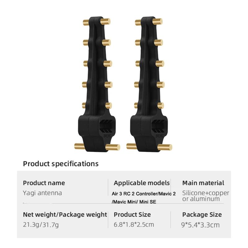 Description Picture 5 of itemfor DJI Air 3S/AIR 3/Mini 4 PRO for RC 2 Controller Drone 5.8GHz Yagi Antenna Controller Extended Distance Signal Booster