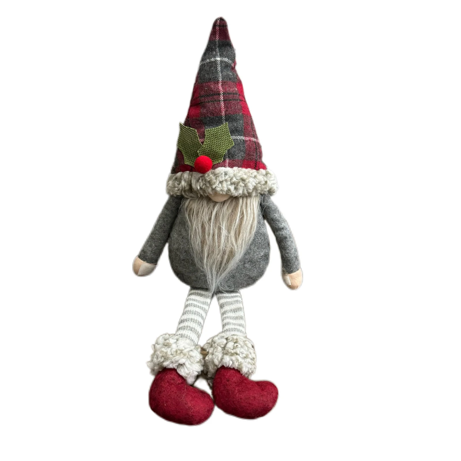 Christmas Gnome Window Curtain Tiebacks Cute Plush Faceless Doll Tieback Buckle Xmas Ornament Props Home Decoration Accessories