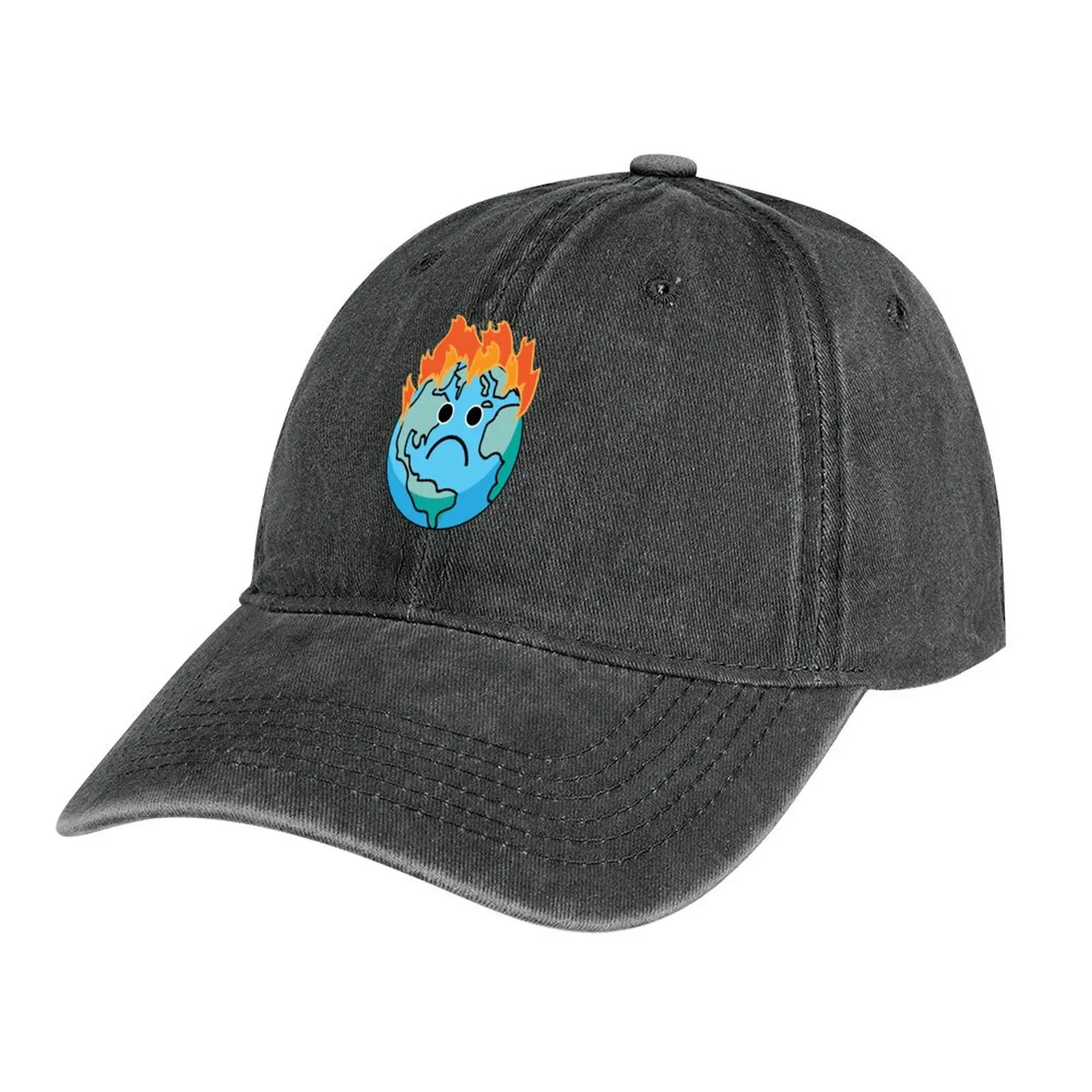 

Climate Change Earth is on fire greta thunberg Cowboy Hat New In The Hat Ball Cap Thermal Visor Boy Child Women's