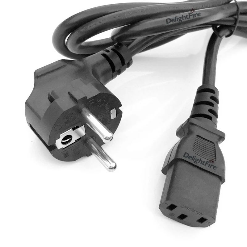 EU 플러그 IEC C13 전원 코드 슈코 CEE 7/7 전원 공급 케이블 연장 코..